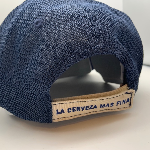 Corona Extra La Cerveza Mas Fina Retro Stitched Embroidered Meshback Hat - Picture 5 of 16